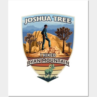 I Hiked Ryan Mountain Joshua Tree National Park California Posters and Art